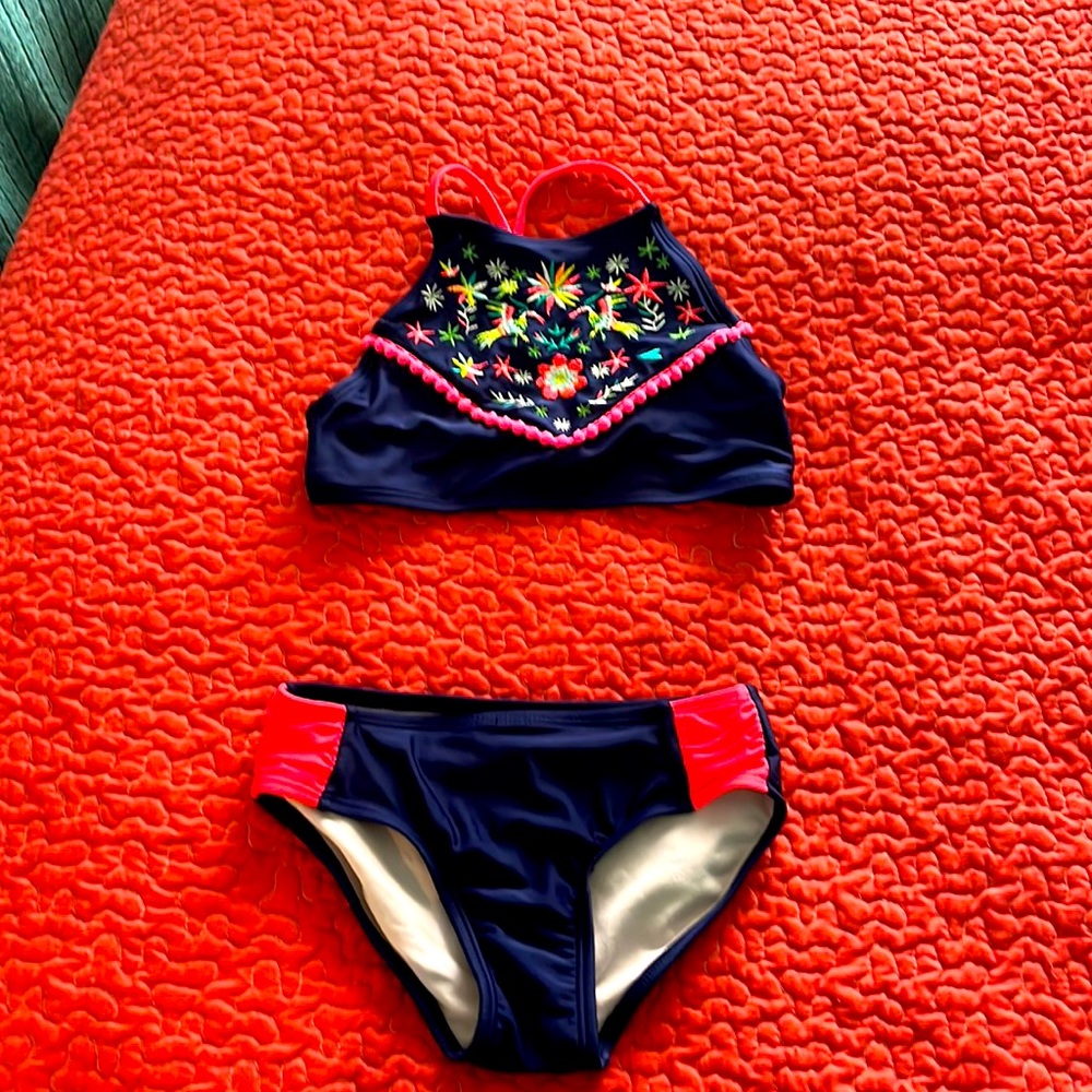Girls Cat and Jack bathing suit.